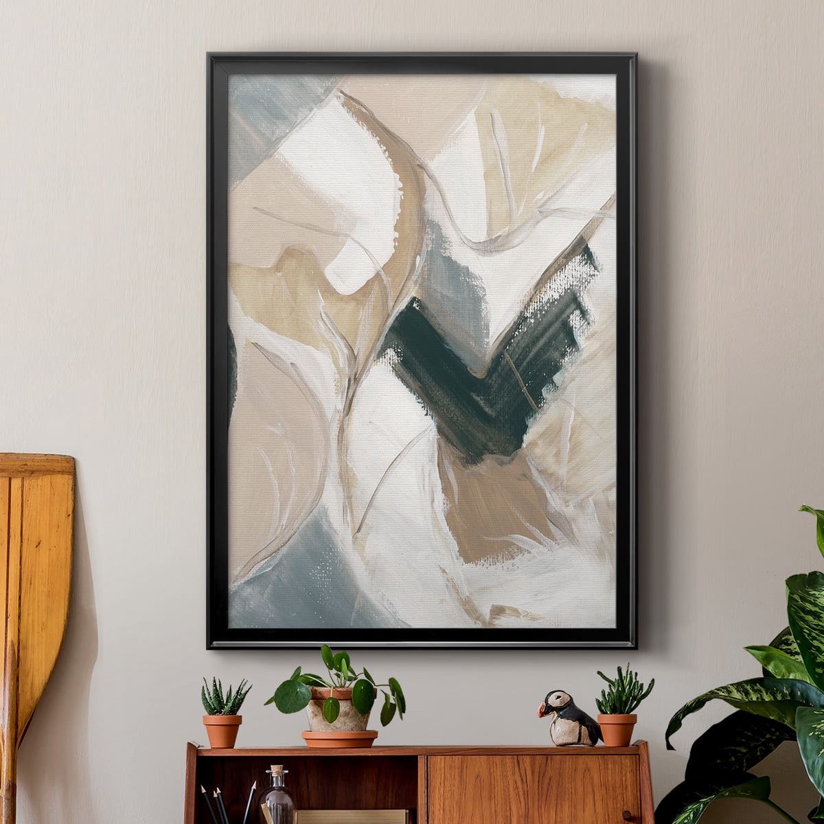 Marble Lines II Premium Framed Print - Ready to Hang