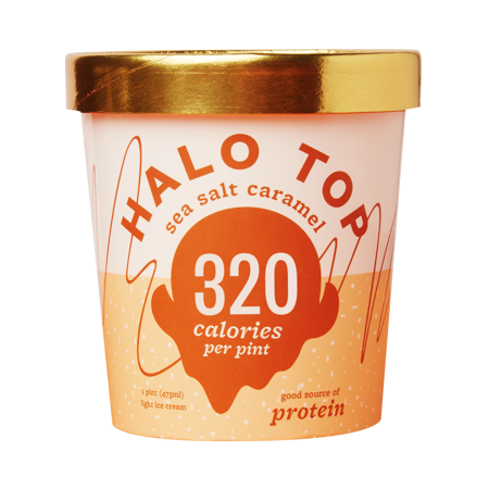 Halo Top Sea Salt Caramel Ice Cream 1 Pint Halo Top Sea Salt Caramel Ice Cream 1 Pint