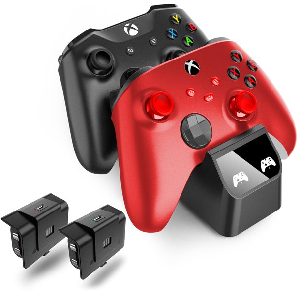 Xbox Controller Charger Station for Xbox One/Xbox Series X S with 2 Rechargeable Battery Pack