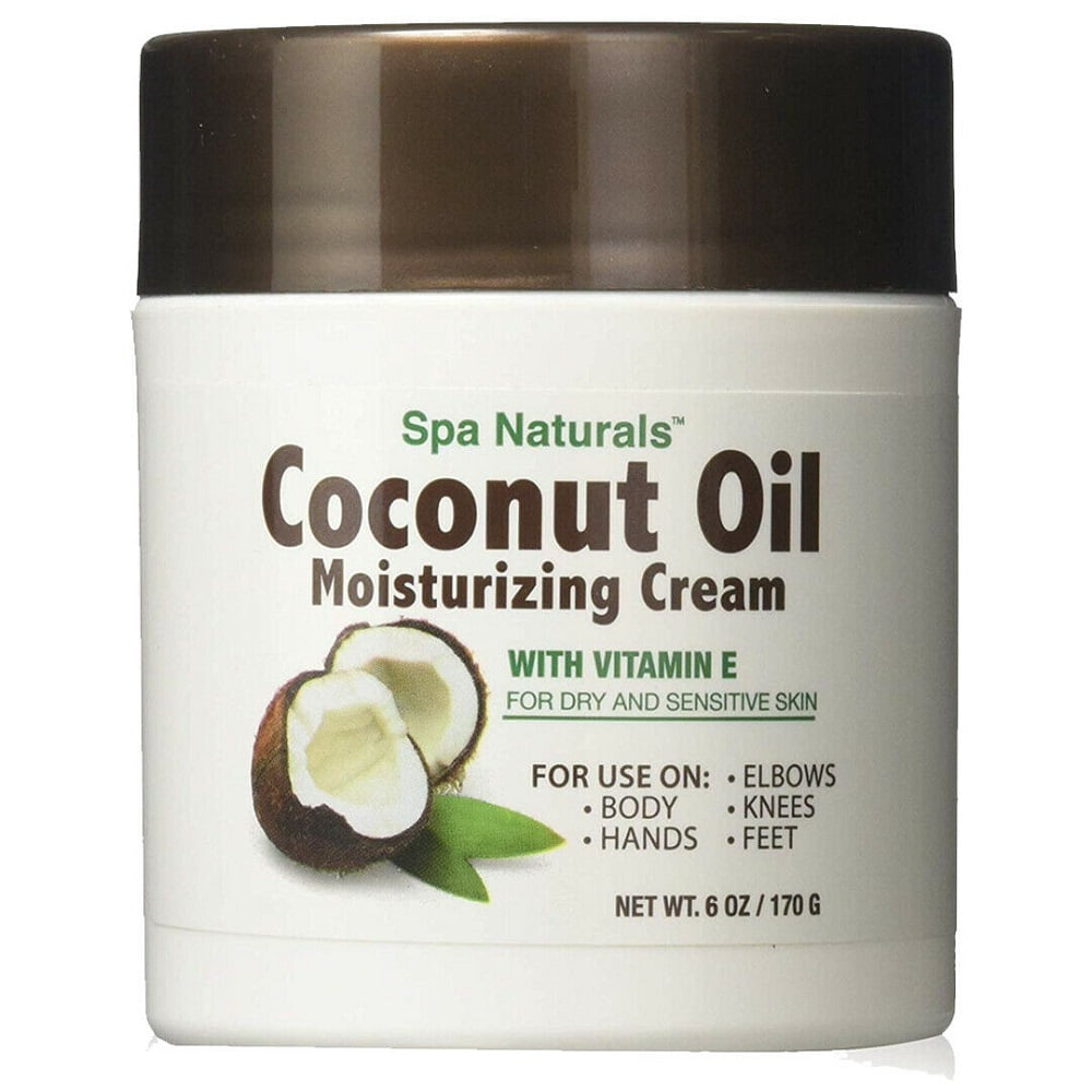 Coconut Oil Moisturizing Cream Vitamin E/Dry Sensitive Skin/Spa