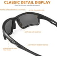 thumbnail image 3 of Polarized Sports Sunglasses Men: Running Sunglasses Women Wrap Around Glasses for Fishing Driving UV400 Protection TR90, 3 of 9