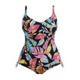 thumbnail image 5 of Elomi Tropical Falls Non Wire One Piece Swimsuit (ES801543),34 H/HH,Black, 5 of 6