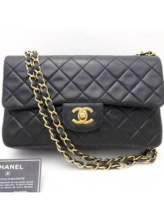 Chanel CHANEL V Stitch Lambskin Double Chain Diagonal Shoulder Bag