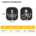 thumbnail image 5 of KUIFORTI Skeleton Sun Shade for Car Windshield&nbsp;Funny Car Sun Visor, Reusable Windshield Cover Sun Shade for UV Rays & Heat Protection, Give You a Good Driving Experience, 5 of 5