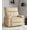 Beige, variant on TEQIN Home Manual Recliner Chair, Oversized Recliner Chair,Overstuffed Fabric Reclining Chair, Oversized Recliners with Side Pockets Cozy Sofa Chair With Massage & Heat for Living Room, Bedroom