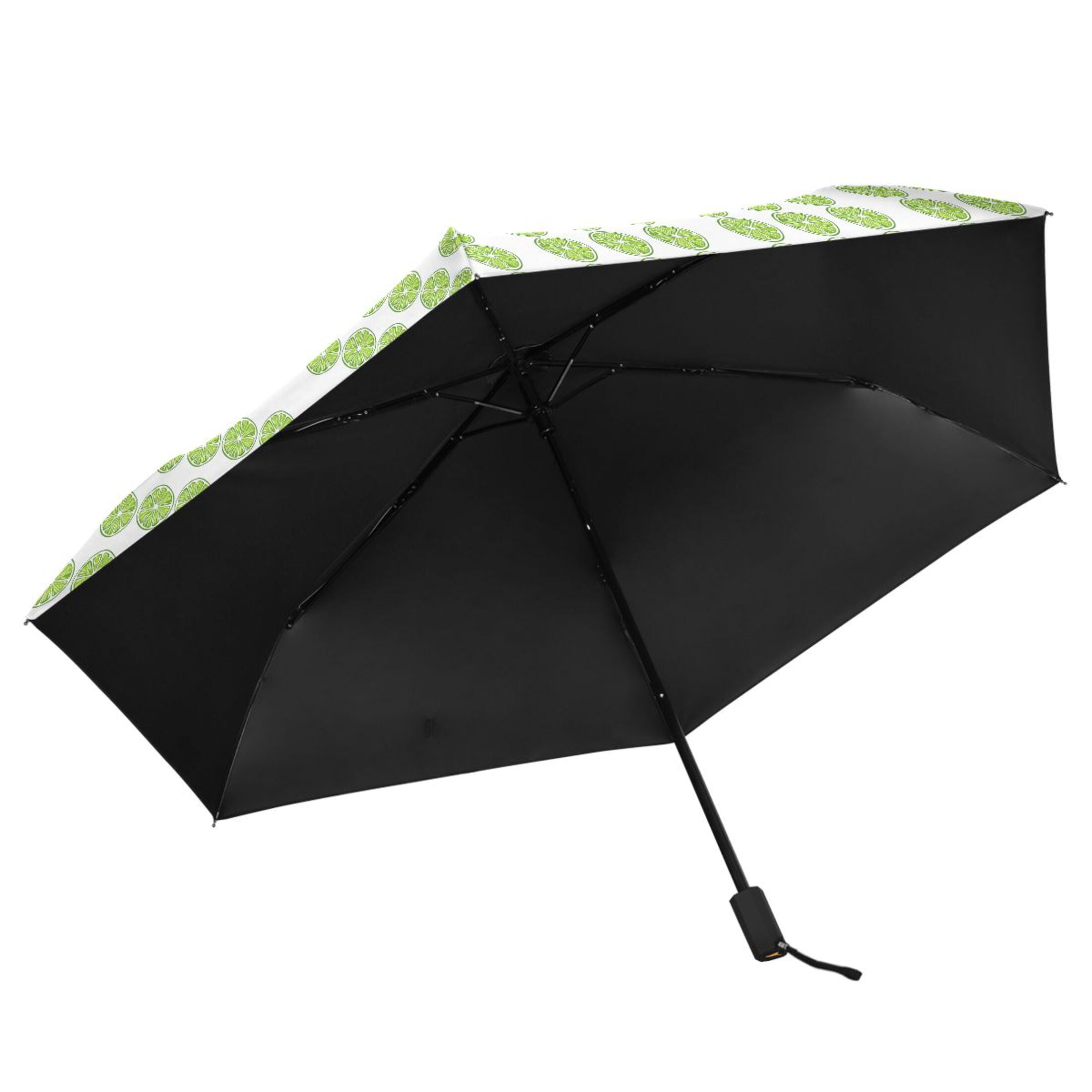 Lemon Slice Compact Sun Umbrella Windproof Travel Umbrellas for Rain Strong Portable UV Protection