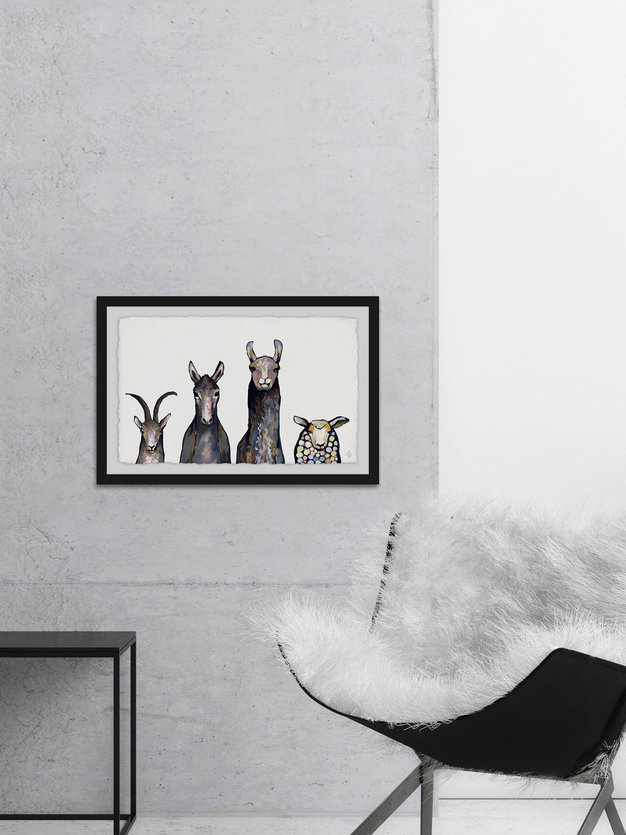 Staring All Day Framed Painting Print