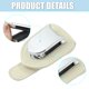 thumbnail image 4 of 2uds Universal Imitación Cuero Gafas Clip Soporte para Coche Beige, 4 of 6