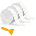 thumbnail image 1 of CNKOO Waterproof Self-Adhesive Caulk Tape - 3 Rolls  Perfect For Bathroom & Kitchen Sealing  Bathtub And Toilet Edge Protector  Pvc Material  Easy To Apply (1.5” X 10.5Ft), 1 of 1