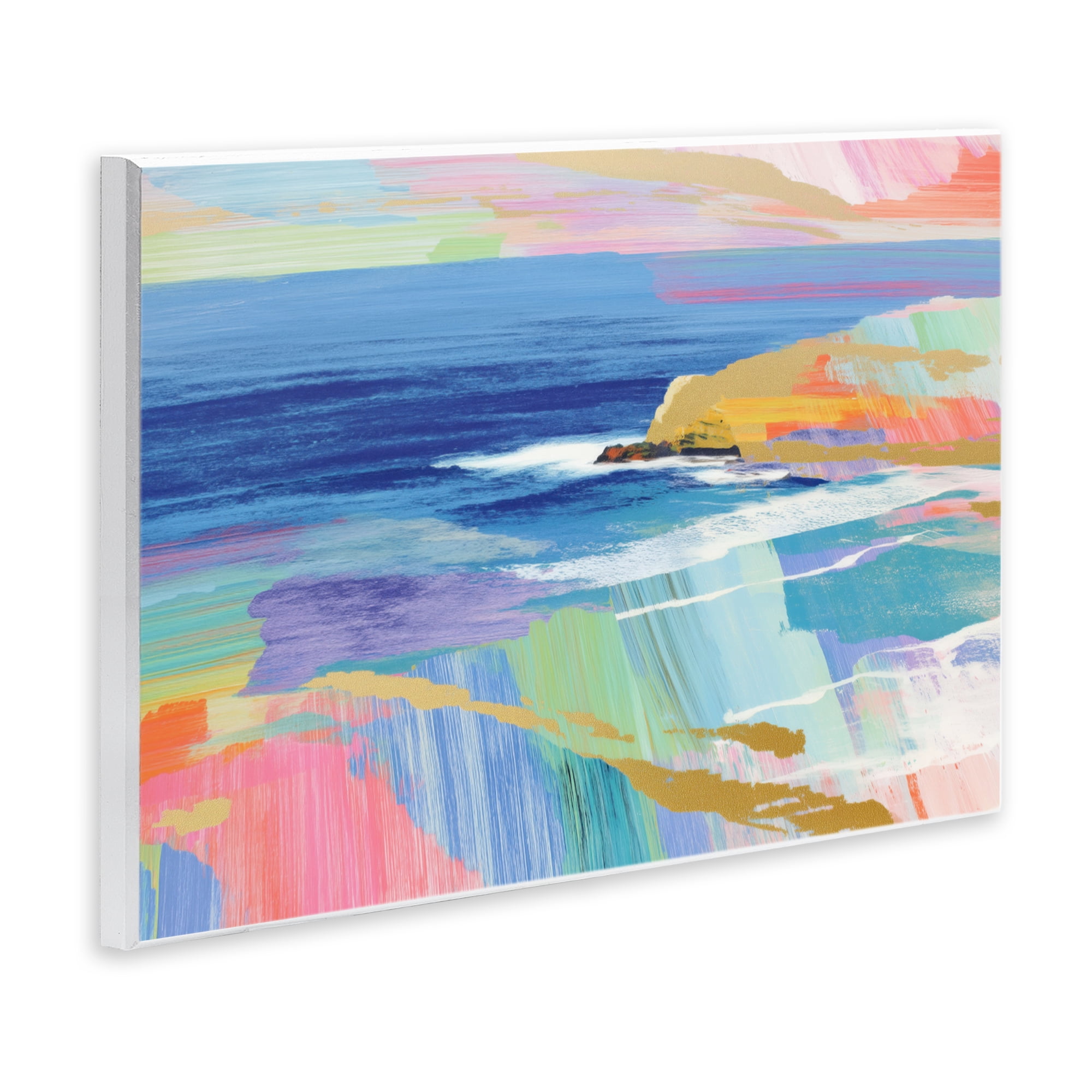 Stupell Industries Hawaii Coastline Abstraction Wall Plaque Art, design by Chromatic Storm Studio