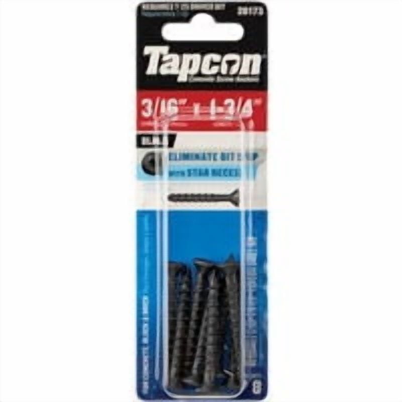 ITW Brands Tapcon Star Head Concrete Screw Anchor - Pack of 8 Contractor Value Pack