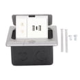 thumbnail image 1 of Floor Electrical Outlet Pop Up Damping Desktop Socket TYPE‑C Dual USB Interface US Standard, 1 of 22