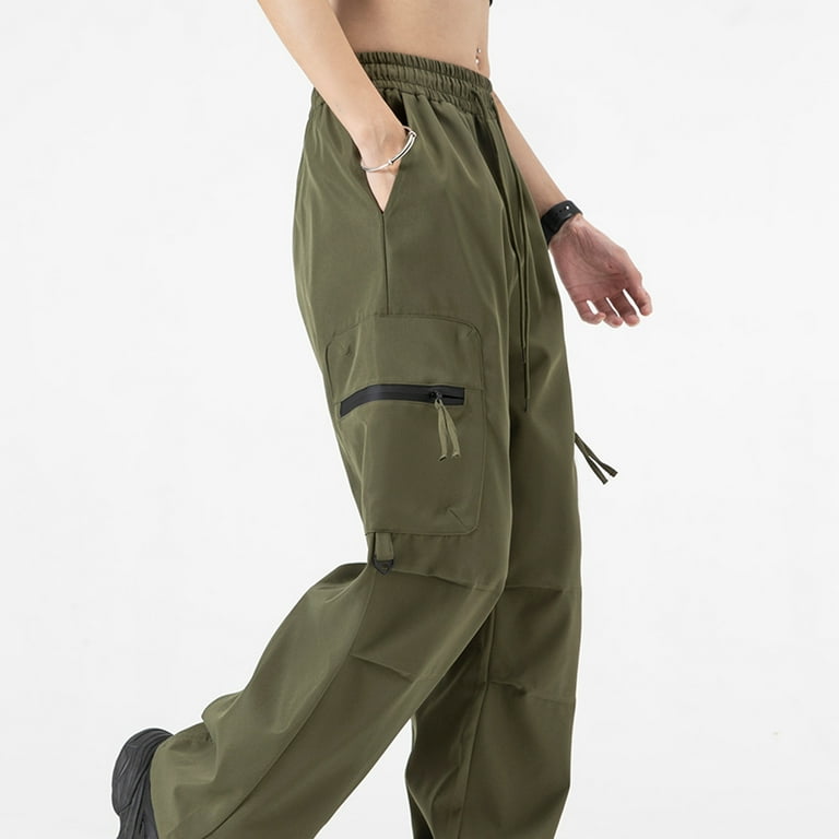 YTCAMLO Quick Dry Womens Hiking Pants Casual Baggy Parachute Pants