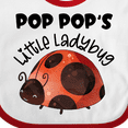 thumbnail image 4 of Inktastic Pop Pop's Little Ladybug Boys or Girls Baby Bib, 4 of 4