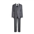 thumbnail image 3 of Boys' Suits Slim Fit 5 Pieces, Formal Suit Set for Wedding Teen Toddler Boy Dress gray，Sizes 4-16, 3 of 6