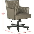 thumbnail image 4 of SAFAVIEH Chambers Office Chair Clay / Black, 4 of 7
