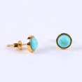 thumbnail image 1 of Women Gold Color Ear Piercing Stone Bead Onyx Black Crystal Earring, 1 of 6