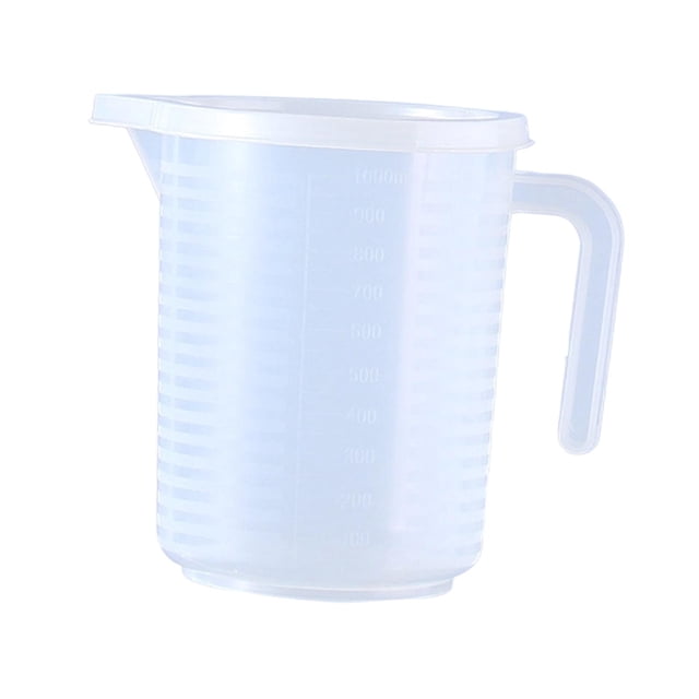 Recipiente medidor resistente al calor con marcas de doble , utensilios de cocina, jarra medidora de líquidos para cocinar leche, harina y aceite. 1000 ml