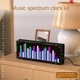 thumbnail image 2 of LED Music Spectrum Display DIY Kit 16X32 Rhythm Light Clock 8 Kinds Spectrum Mode SMD Soldering Display Light, Red,1Set x Music Spectrum Clock Kit,Black, 2 of 8
