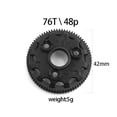 thumbnail image 4 of JIAHAOO Spur Gear 48P 76T for Traxxas Bandit Rustler Stampede Slash 2WD RC 1 10 Upgrade 5PCS Plastic Durable, 4 of 9