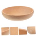 thumbnail image 3 of OULII Light Brown Plastic Plates for Eating with Delicate Design and Excellent Workmanship 7.5 inches, 3 of 7