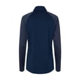 thumbnail image 2 of Adidas - Women's Stripe Block Quarter-Zip Pullover - A521 - Team Navy Blue - Size: S, 2 of 2
