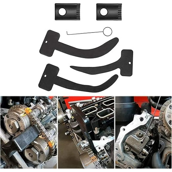 Camshaft Phaser Timing Chain Lock Tool Kit, Replace 10200A, 10202A, 10369A, Compatible with VW Chrysler Jeep Dodge Grand Cherokee Wrangler 3.6L Engine 6 PCS Camshaft Locking Tools Set