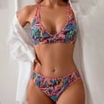 thumbnail image 4 of YDLCAFD Easter 2024 Women's High End Printed Halterneck Bikini Set Beachwear Boho Fashionable European & Style, 4 of 7