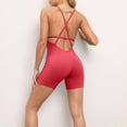 thumbnail image 5 of Idoravan Yoga Rompers for Women Clearance Women's One-piece Sport Yoga Jumpsuit Running Fitness Workout Tight Capris, 5 of 6