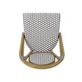 thumbnail image 6 of Noble House Remi Aluminum & Faux Rattan Bistro Chairs in Gray/White (Set of 4), 6 of 10