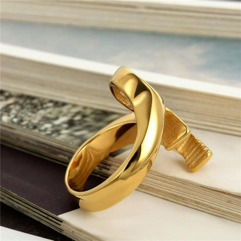 Mens biker style rings deals