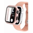 thumbnail image 1 of Correa de Silicona con Funda Protectora de Cristal para Apple Watch, Compatible con Todas las Series, 1 of 4