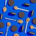 OREO Peanut Butter Creme Chocolate Sandwich Cookies, Family Size – 17 oz-2pk, With White Bowl By OMA