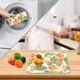 thumbnail image 4 of Ryvnso Flower Tropical Leaf Dish Drying Mat for Kitchen Countertop 18x24 Large Dish Pad Drainer Rack Dish Sink Mats, 4 of 7