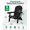 thumbnail image 2 of WINSOON Outdoor All-Weather HDPE Folding Adirondack Chair with Cup Holder & Adjustable Backrest, Easy to Install & Clean, Ideal for Garden, Yard & Patio, 2 of 8