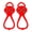 Red, variant on NovaStitch Portable Ice Crampons Anti Slip Shoe Chains Elastic Spikes Grips for Snow Hiking Winter Outdoor Walking Traction Tool