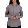 thumbnail image 3 of SAGE Women's Lightweight Hoodie, Long Sleeve, Gray, Large, 3 of 6