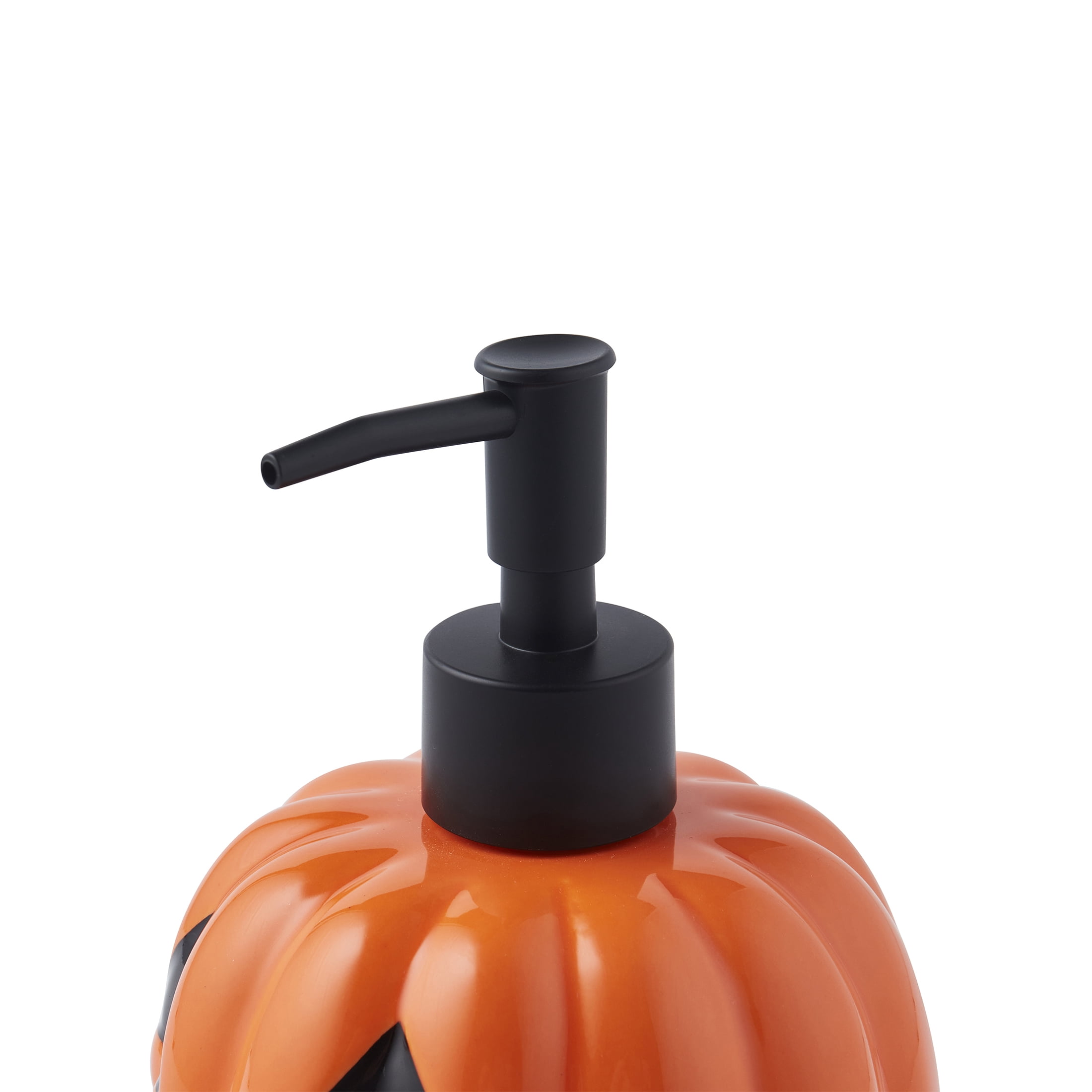 Way to Celebrate! 2-Piece Ceramic Pumpkin Bath Accessory Set, Orange