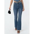 thumbnail image 5 of EMMIOL Women's High Waist Stretchy Flare Jeans Light Wash Bell Bottom Denim Pants Y2K Trendy Vintage Jeans, 5 of 6