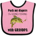 thumbnail image 3 of Inktastic Going Fishing with Grandpa Boys or Girls Baby Bib, 3 of 4