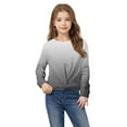 thumbnail image 5 of Sweatshirts for Kids UK Girls Oversized Pullover Long Sleeve Tops Tie Dye Casual Pullover Top Cotton Loose Tunic Tops Plain Winter Fall Tee Shirts Fleece Lined Sweatshirt, 5 of 7
