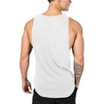 thumbnail image 4 of Tanks Tops Cotton Vest Men'S Sleeveless Breathable Summer Vest Summer Fitness Hombre Muscle Sleeveless Tanks For Men White L, 4 of 4