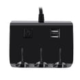 thumbnail image 3 of WALFRONT 3 Way Auto Car Cigarette Lighter Socket Splitter Dual USB Charger Power Adapter,Car Cigarette Lighter, 3 Way Car Cigarette Lighter, 3 of 7