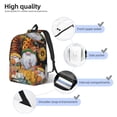 thumbnail image 4 of KLL Welcom Fall Print Travel Laptop Backpack - College Backpack Business Work Bag Nurse Bag Casual Daypack for Weekender Business Hiking -Medium, 4 of 6