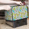 thumbnail image 7 of Fotbe Funny Dinosaurs on Stripes for Two Slice Toaster Cover, Fingerprint Protector, Super Soft Appliance Cover And Dust Cover,Bread Dust Cover & Fingerprint Protection, 7 of 7
