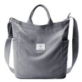 thumbnail image 1 of Bolso de mano KALIDI de pana, tamaño grande, antisalpicaduras, para mujer, 1 of 5