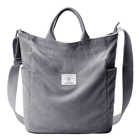 Bolso de mano KALIDI de pana, tamaño grande, antisalpicaduras, para mujer