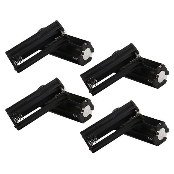 8Pcs Black Battery Holder for 3 x 1.5V AAA Batteries Flashlight Torch