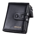 thumbnail image 4 of Cartera er Cartera de material cuero er compartimentos con 10 ranuras para tarjetas Cartera de er Cartera de protección Cremallera Hugo Cartera plegable unisex, 4 of 8