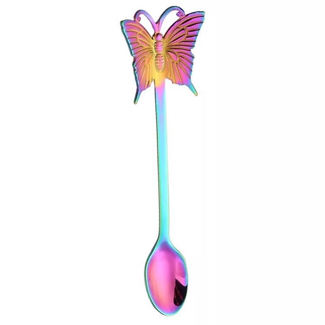 Yhmxh Kitchen Utensils Spoons Cutlery Stainless Steel Spoon Dessert Cake Tea Set Coffee Spoon Kitch the spoon